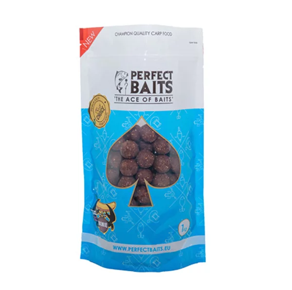 PERFECT BAITS SOLUBLE BOILIES 1KG/20MM  CRAB BANANA