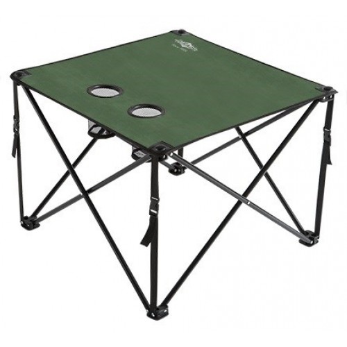 Skladací rybársky stôl (Zelený) 60x60x50cm) 