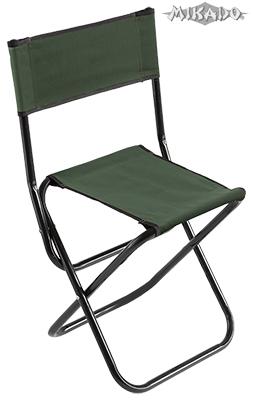 Rybárska stolička s operadlom (31 x 41 x 38/70 cm)(Zelená)