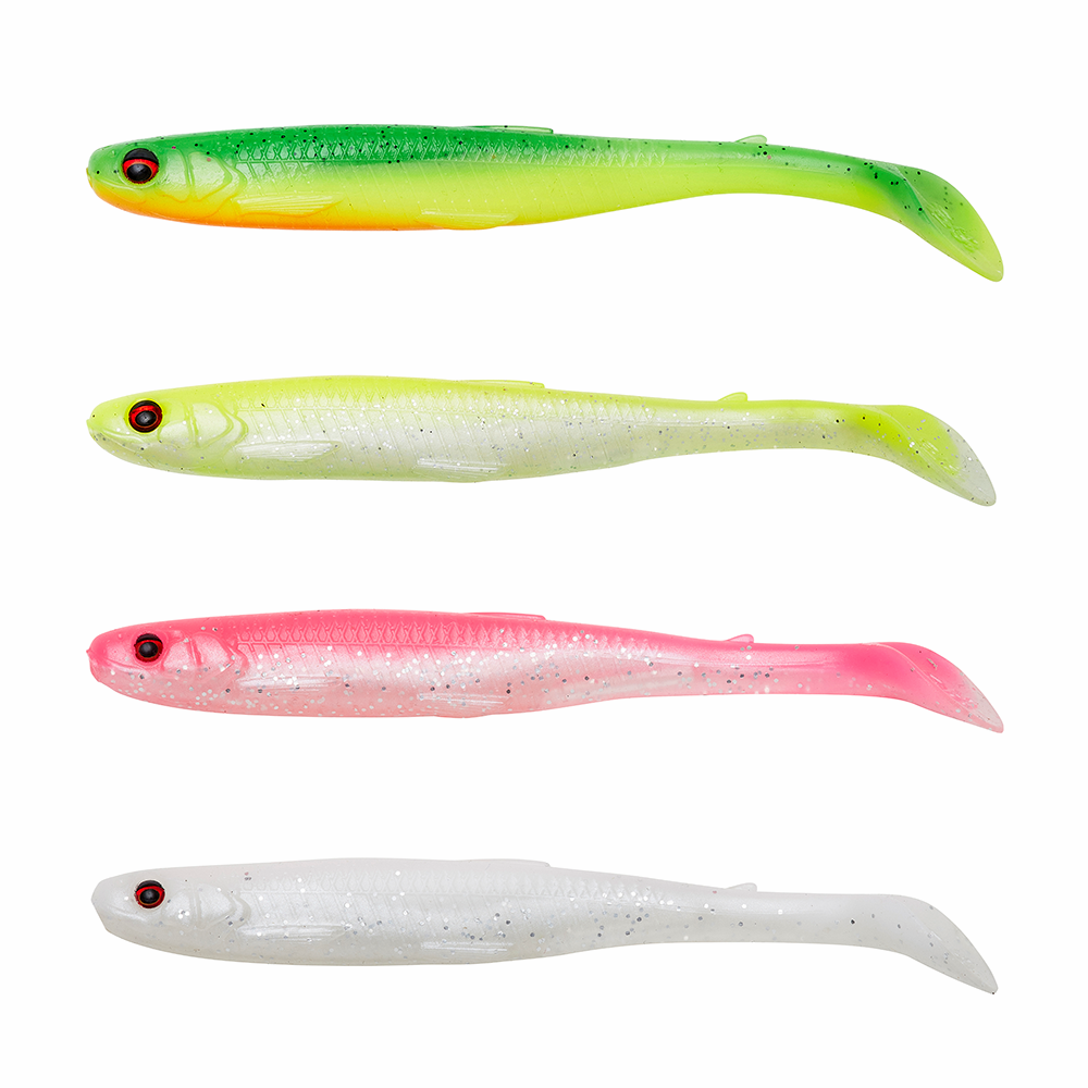 SLENDER SCOOP SHAD 13CM 12G DARK WATER MIX 4PCS