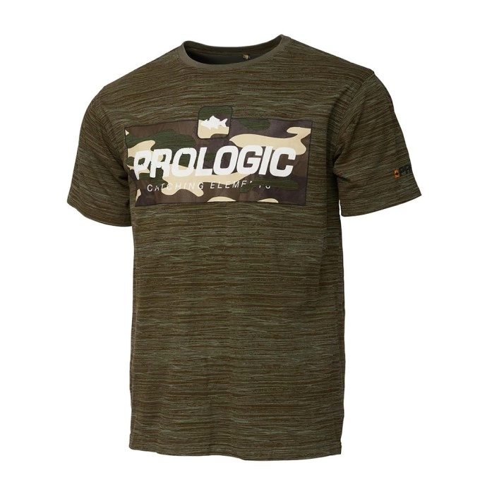 Tričko Prologic Bark Print T-Shirt Burnt Olive Green Veľkosť L