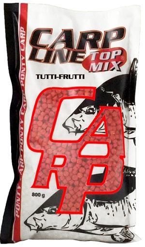 Kŕmne pelety TOP MIX Carp Line  800G TUTTI-FRUTTI