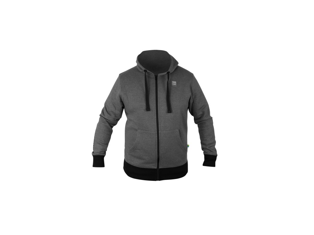 PRESTON MIKINA GREY ZIP HOODIE L