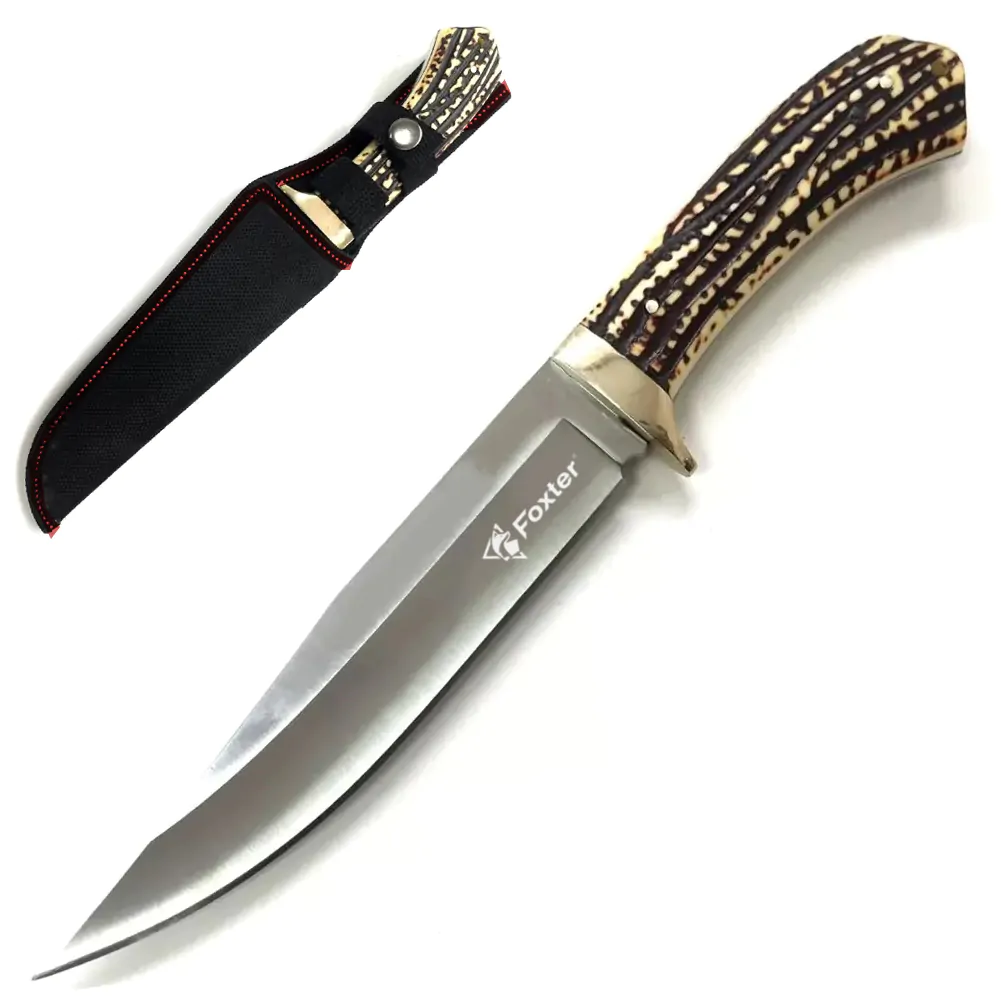 FOXTER® Vojenský lovecký nôž Finka s puzdrom 21 cm