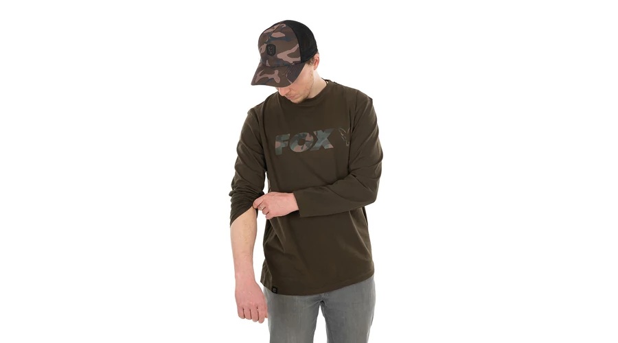 FOX - Khaki/Camo Raglan Long Sleeve - 2XL
