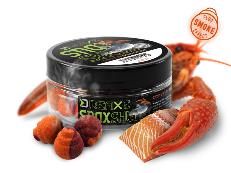 Nástraha D SNAX SHELL / Losos-Rak 8mm/wafters/rozpustné/30g