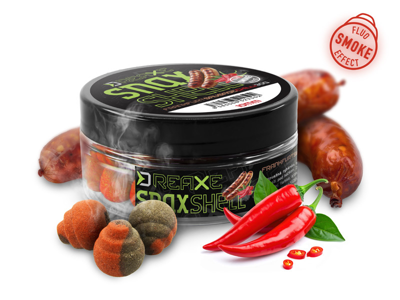Nástraha D SNAX SHELL / Frankfurtská klobása-Chilli 8mm/wafters/rozpustné/30g