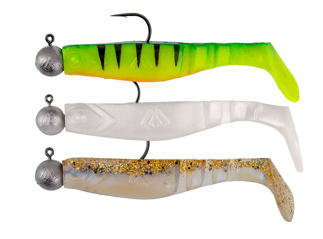 MIKADO NÁSTRAHA - Fishunter s nastraženým jigom 10.5cmmix - 3ks.
