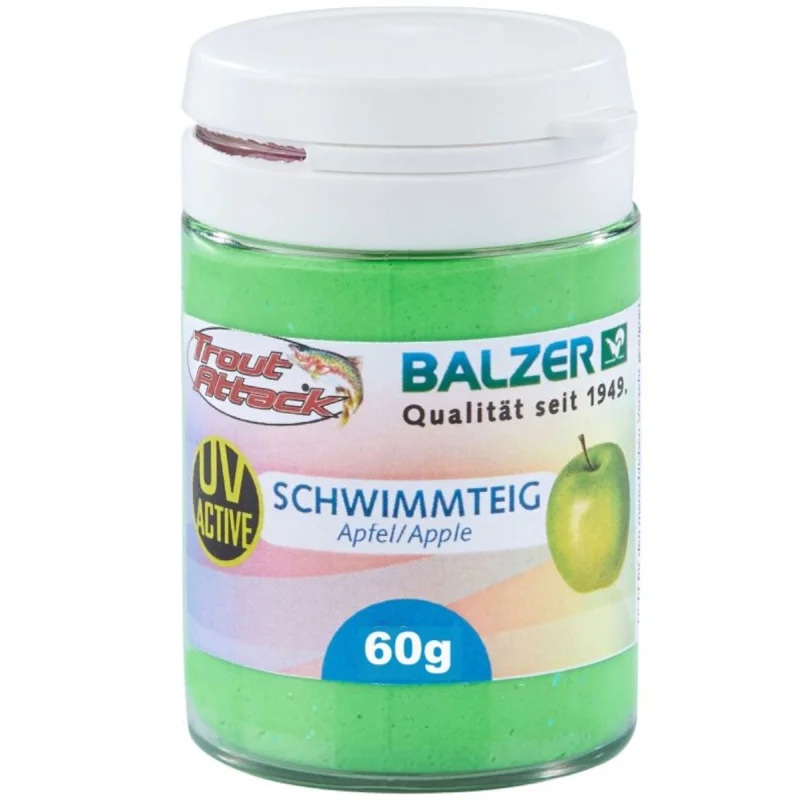 BALZER Trout Attack pstruhové cesto UV jablkovo zelené 60g
